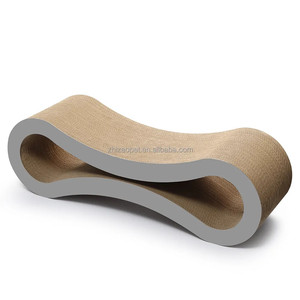 Top vente luxe ondulé papier chat grattoir grand couinement jouet écologique style classique pour chats - Product Image 6