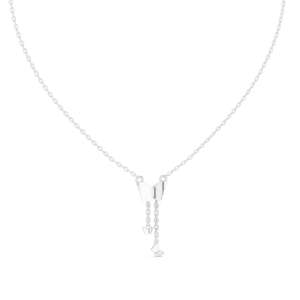 ชุดจี้เพชรและโซ่ทำด้วยมือผลิตในอินเดีย VVS หินใสสำหรับเป็นของขวัญในราคาไม่แพง - Product Image 3