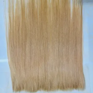 Precio barato extensiones de cabello humano natural frontal de encaje Rubio 100% cabello humano virgen fábrica de Vietnam