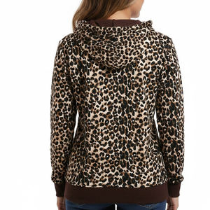 Meilleure fabrication de vêtements, streetwear, sweat-shirts pour femmes, imprimé léopard, sweat-shirts d'hiver en tricot à manches longues pour femmes, en vente - Product Image 2