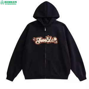 Sweat-shirts à capuche gaufrés pour adultes, fabrication pakistanaise, impression numérique de haute qualité, molleton de coton 400 GSM, tissu éponge français, séchage rapide - Product Image 5