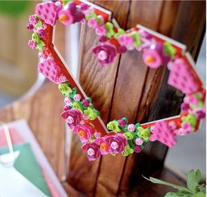 LE GO Ensemble de construction d'ornements en forme de cœur, cadeaux et loisirs créatifs pour la Saint-Valentin, idée artistique et artisanale amusante pour les filles et les garçons de 9 ans et plus - Product Image 1