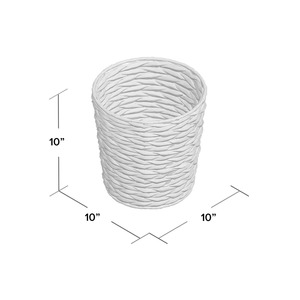 Cesta tejida de jacinto de agua con marco, cesta de almacenamiento hecha a mano, venta al por mayor, ecológica, hecha en Vietnam - Product Image 2