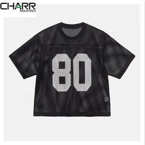 Camiseta Deportiva de Malla Transpirable Extra Grande Unisex de Alta Calidad Personalizada, Pantalones Cortos de Béisbol y Fútbol Estampados de Talla Grande, Camiseta Corta Cuadrada - Product Image 4