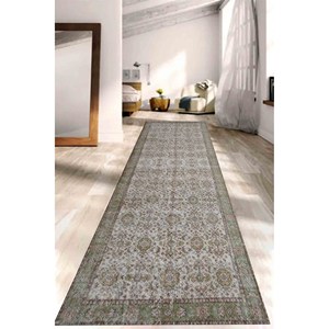 <b>Brown</b> Turkish Style Rug: Non-Slip Tribal Accent Rug, Printed Rug,Nonwoven Thin Rug - Product Image 4