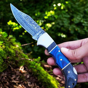 Navaja de Bolsillo Personalizada Hecha a Mano con Hoja Deslizante de Damasco y Mango de Madera Exótica, Grado Industrial, 12 Pulgadas, 3 Años de Garantía, Soporte OEM - Product Image 3