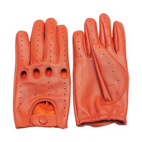 Gants de conduite unisexes en cuir véritable de haute qualité, durables, respirants, coupe-vent, antidérapants, avec sangle de poignet réglable