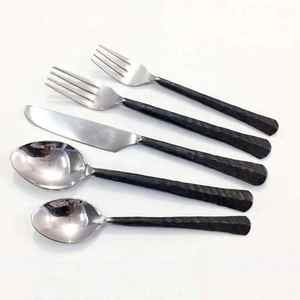 Couverts en marbre acier inoxydable doré avec manche en marbre Ensembles de couverts Design fait main de qualité supérieure Couverts de vente chaude polis - Product Image 6