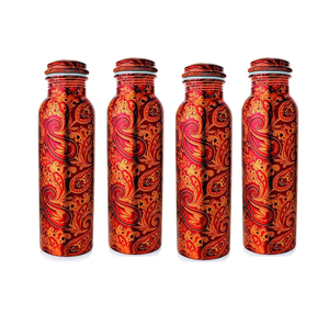 <b>Copper</b> Printed <b>Bottle</b> Handicraft Full Engraved <b>Copper</b> <b>Bottle</b> Made in India Premium Quality at Affordable Price - Product Image 4