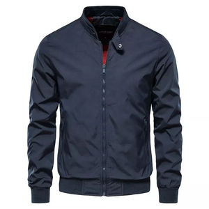 Veste coupe-vent en toile décontractée pour homme, fabriquée sur mesure, de haute qualité, vintage, hiver, automne, imperméable - Product Image 4