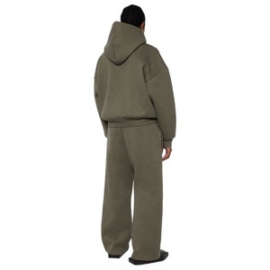 Custom Manufacturer Y2k Men French Terry 100% Cotton Oversized 3d logo Heavyweight Full <b>Zip</b> <b>up</b> <b>Hoodie</b> and Jogger Set Tracksuit - Product Image 3