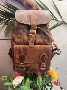 Crunch Leather <b>Backpack</b> Stylish <b>Multi</b> Uses Bags New Design Pocket <b>Multi</b> Uses <b>Backpack</b> Wholesale Bulk Product - Product Image 5