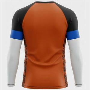 Rashguard de MMA Personalizado de Alta Calidad para Hombre, Transpirable, de Secado Rápido, UPF50, Spandex/Poliéster, Talla Grande, para Deportes Acuáticos de Otoño - Product Image 2