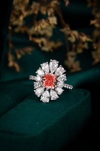 Anillo de compromiso de boda de diamante CVD platino clásico vintage-joyería fina por Joyería de temporada - Product Image 2