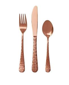 Ensemble de couverts en acier inoxydable de qualité supérieure or rose meilleur cadeau vaisselle cuillère et fourchette pour les occasions de fête - Product Image 1