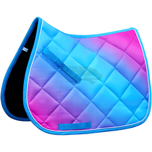 2024 vente en gros multicolore tapis de selle de cheval à bas prix respirant grande taille logo personnalisé OEM conception tapis de selle - Product Image 5