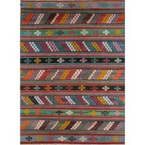 Tapis en laine Nuray style classique, motif géométrique, 9x12, tapis rectangulaire pour salon, puzzle et couloir - Pae-4013 - Product Image 1