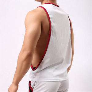 Camisetas sin mangas de algodón 100% de calidad superior con diseño de logotipo personalizado, camisetas sin mangas deportivas de secado rápido para hombre de talla grande, camisetas sin mangas OEM personalizadas - Product Image 4