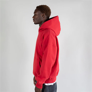 เสื้อสเวตเตอร์แบบสวมหัวมีฮู้ดทรงบ็อกซี่ฟิต100% สำหรับผู้ชายโอเวอร์ไซส์โลโก้แบบกำหนดเอง - Product Image 3