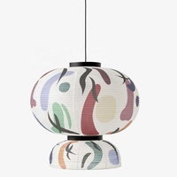 Pendentif japonais multiforme, abat-jour en papier de riz, accessoires de luminaire suspendu, décoration murale, artisanat, vente en gros au Vietnam