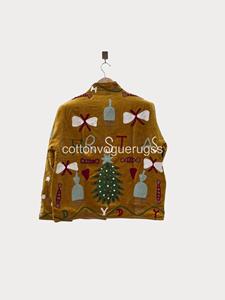 Veste en coton écologique brodée CVR Bohemian, manches longues, col rond, motif floral Suzani, vêtements d'extérieur décontractés pour femmes - Product Image 2