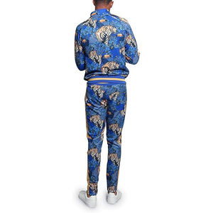 Ensemble de survêtement pour homme en polyester, fermeture éclair intégrale, respirant, léger, décontracté, jogging, tenue de sport, vêtements de sport - Product Image 5