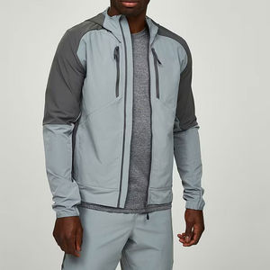 SUMROOS Custom Slim-Fitting Four Way Stretch Windbreaker Hot Selling 95% Polyester 5% Spandex Woven <b>Jacket</b> <b>for</b> Winter Hiking - Product Image 4