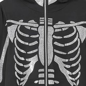 Streetwear moda OEM ODM precio de fábrica personalizado mujeres Rhinestone Sudadera con capucha personalizada Bling para - Product Image 6