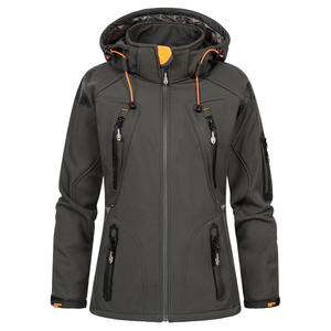 Best Quality <b>Lightweight</b> Zipper Hooded Activewear Softshell Jacket For <b>Women</b> Musthave Soft Warm Fabric Comfortable <b>Women</b> Jacket - Product Image 2