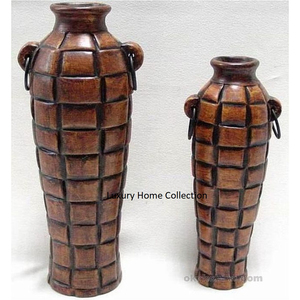 Nouveaux vases incroyables en gros couleur argent ensemble de 2 tailles et formes personnalisées et gravés personnalisés disponibles au prix le plus bas - Product Image 3
