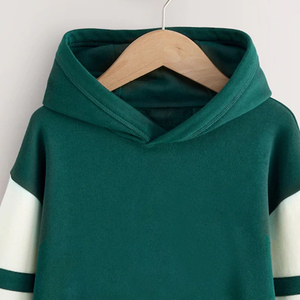 เสื้อฮู้ดเด็กผู้ชายผ้ามีสไตล์ระบายอากาศได้ดีพร้อมออกแบบโลโก้ตามสั่ง / ดีไซน์สีตัดต่อสำหรับผู้ซื้อจำนวนมาก แขนยาว - Product Image 2