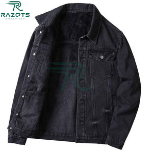 Chaqueta Vaquera Vintage para Hombre Razorts International, 100% Algodón, Transpirable, Resistente al Viento, Cierre de Botones, Color Sólido, para Otoño - Product Image 6