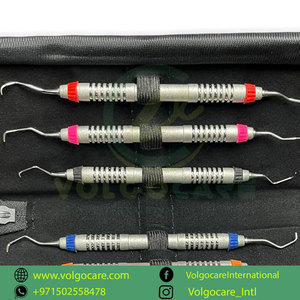 ชุดเครื่องมือขูดหินปูน Gracey Dental Periodontal Curettes 7 ชิ้น แบบสองด้าน ด้ามจับพิเศษ สแตนเลส สำหรับการผ่าตัดด้วยมือ ได้รับการรับรองมาตรฐาน CE รับประกัน 2 ปี - Product Image 4