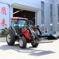 Tracteur agricole compact 4x4 75 CV Stage V, châssis robuste TB, machinerie agricole, chargeur frontal à attache rapide détachable pour exploitation agricole familiale