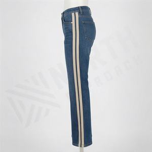 Pantalones Vaqueros Rectos para Mujer con Diseño de Logotipo Personalizado, Material de Primera Calidad, Color Personalizado, Transpirables y de Secado Rápido - Product Image 3