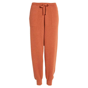 Pantalon de survêtement à cordon taille haute pour femme décontracté couleur unie tendance pantalon à taille élastique avec Style avant plat pour l'hiver - Product Image 4