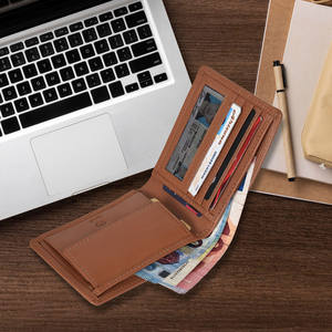 Cartera Bifold de Cuero Genuino para Hombre con 1 Ranura para Tarjetas en la Parte Trasera - Product Image 6