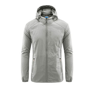 Veste fine respirante à séchage rapide et anti-UV pour homme, randonnée, pêche, cyclisme, sport, coupe-vent à capuche - Product Image 5