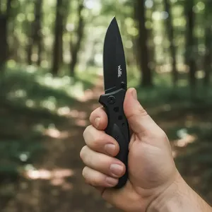 Coltello con serratura Wallis K900486 con manico in legno d'ulivo e lama in acciaio - Product Image 4