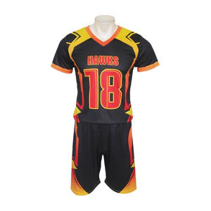 Nuevo Conjunto de Uniformes de Fútbol Americano 7V7 Personalizados de Alta Calidad, Sublimados, con Logotipo a Color Personalizado, Transpirables - Product Image 1