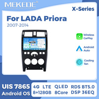 MEKEDE X40 UIS7865 8+128G 2K QLED AKM DSP CarPlay Inalámbrico Android Auto para LADA Priora 2007-2014