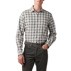 Camicia Casual da Uomo in Flanella Rodd & Gunn Boltons Trim Fit, 100% Cotone, Taglia XL, Anti-Piega, Colore Grigio Cenere - Product Image 1