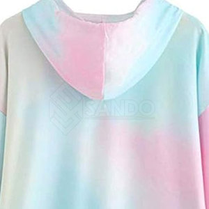 เสื้อฮู้ดมัดย้อมสำหรับผู้หญิงเสื้อฮู้ดย้อมสีแบบใหม่ - Product Image 4