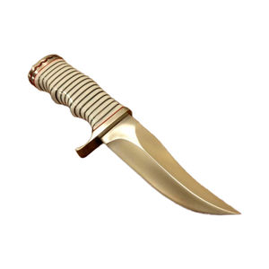 Cuchillo Bowie de Caza Hecho a Mano con Hoja de Acero con Alto Contenido de Carbono y Mango de Resina, con Funda de Cuero, Cuchillos con OEM - Product Image 1