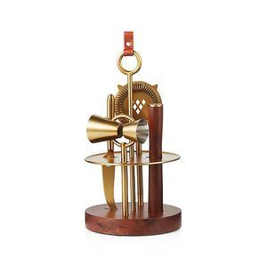 Ensemble d'outils de bar en métal moderne Finition haut de gamme Accessoires de cocktail pour les bars à domicile contemporains et l'accueil élégant - Product Image 2