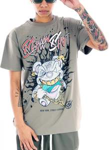 Camiseta Extra Grande de Algodón con Lavado Ácido para Hombre, Estilo Hip Hop Urbano, Técnica Ultra Premium, Camisetas para Hombre - Product Image 3