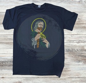 Camiseta cristiana sólida de cuello redondo Camisetas cristianas de media manga personalizadas de alta calidad - Product Image 6