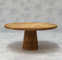 Support à gâteau réglable en bois d'acacia naturel rustique, fait main et écologique, pour tables de desserts, fêtes d'anniversaire, mariages, Inde