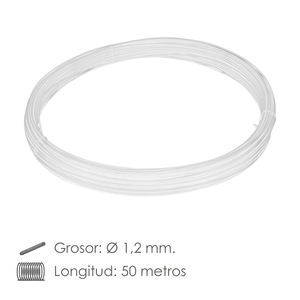 Filo plastificato 1,2 mm. Blanco (Rotolo 50 metri) - Product Image 2