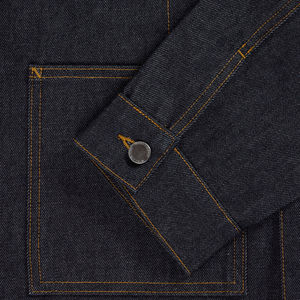 Veste en jean pour homme, style boyfriend, couleur unie, lavée, respirante, imperméable, 100% coton, logo personnalisé, hiver - Product Image 4